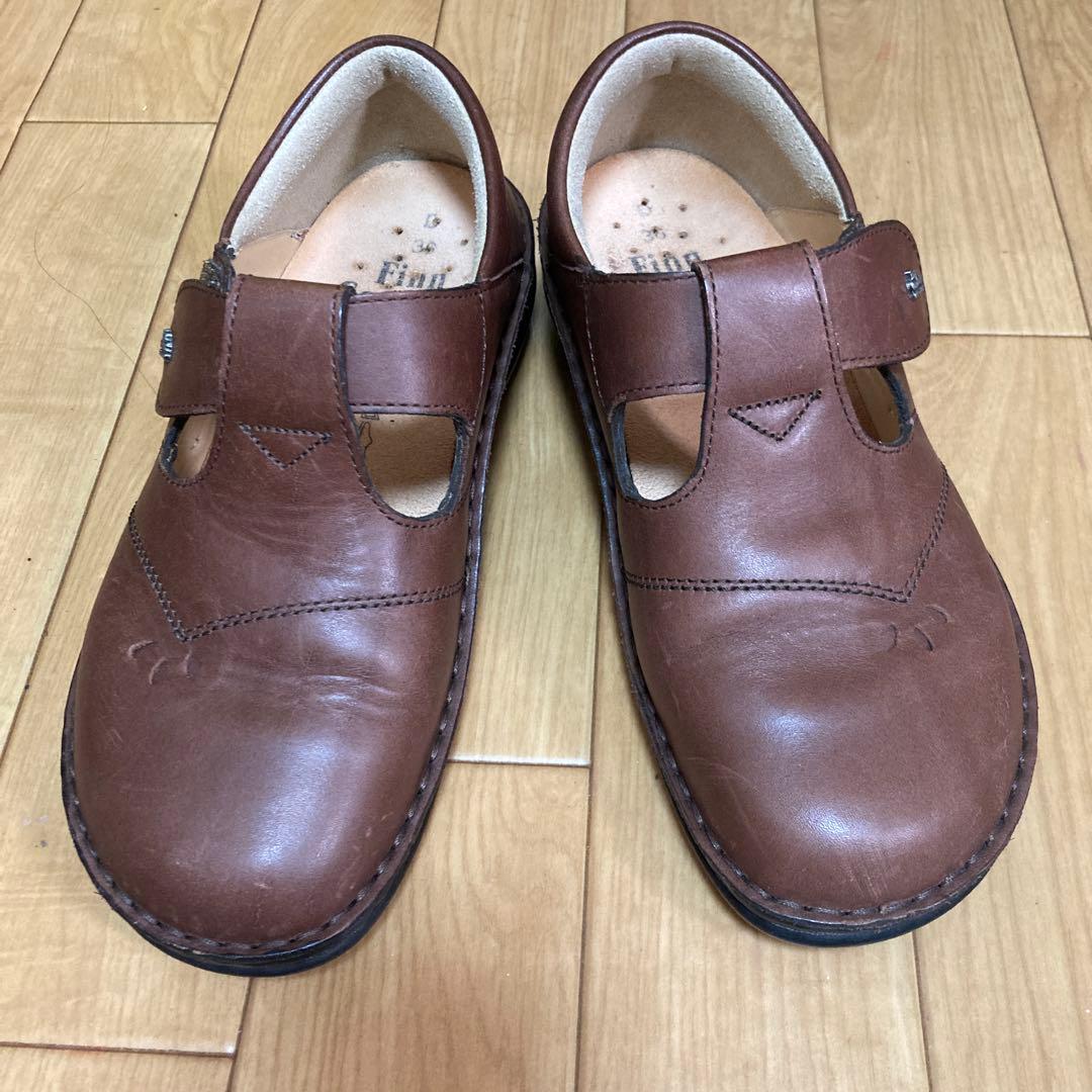 ☆フィンコンフォート ナッシュビル Tストラップ レザー ブラウン 23