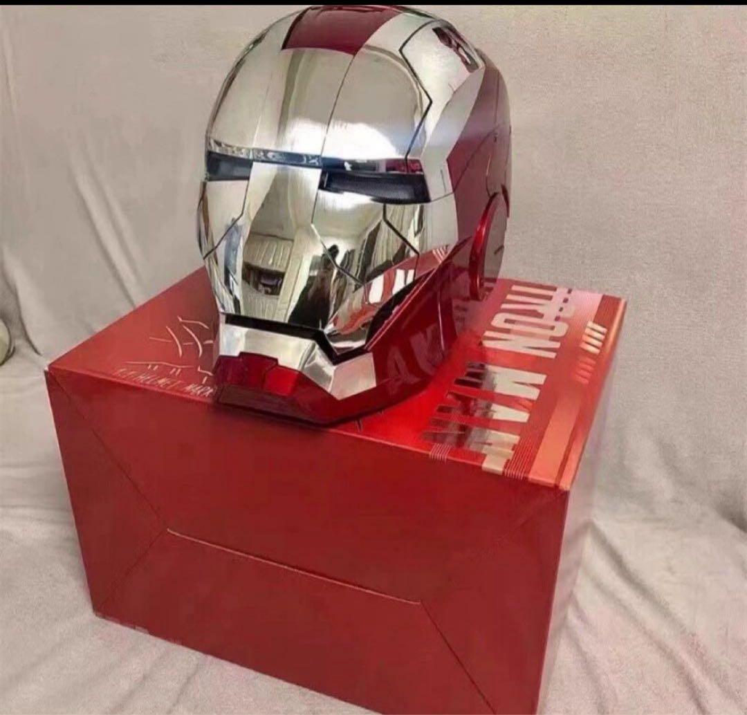 新品AUTOKINGアイアンマン マーク5 MK5 ヘルメット マスク 銀 - メルカリ