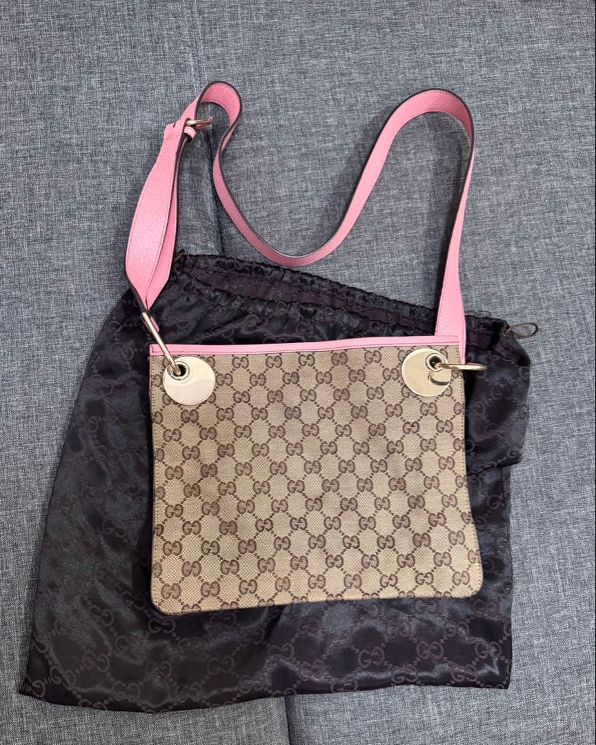 Gucci ショルダーバッグ ピンク 楽天市場】【バッグ】GUCCI グッチ GGキャンバス ショルダーバッグ