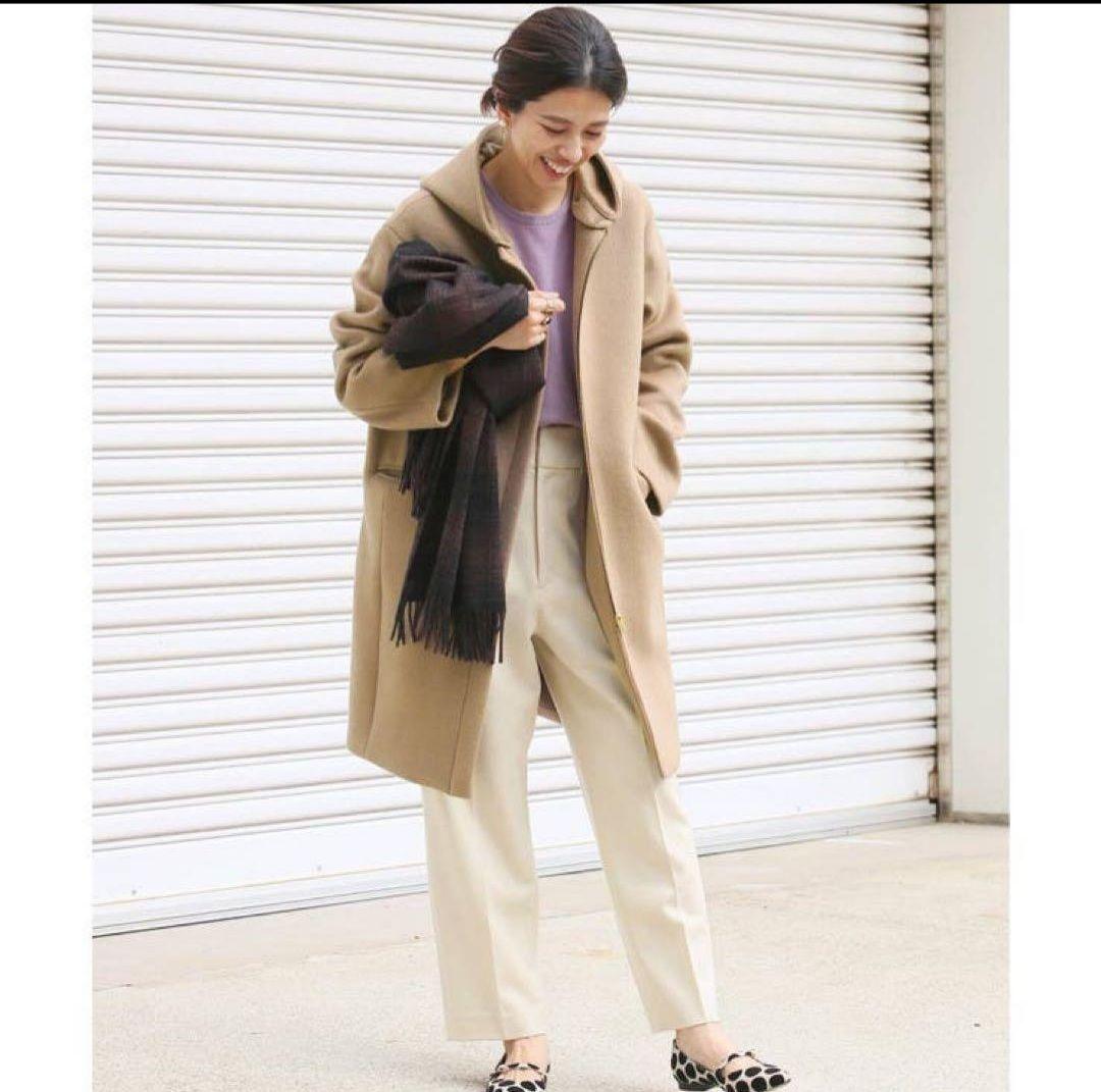 イエナ IENA 二重織シャルムフードコクーンコート ウール 2way - メルカリ