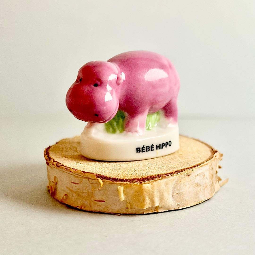 カバの赤ちゃんフェーブ フェーヴ 陶器 置物 ミニチュア フランス製