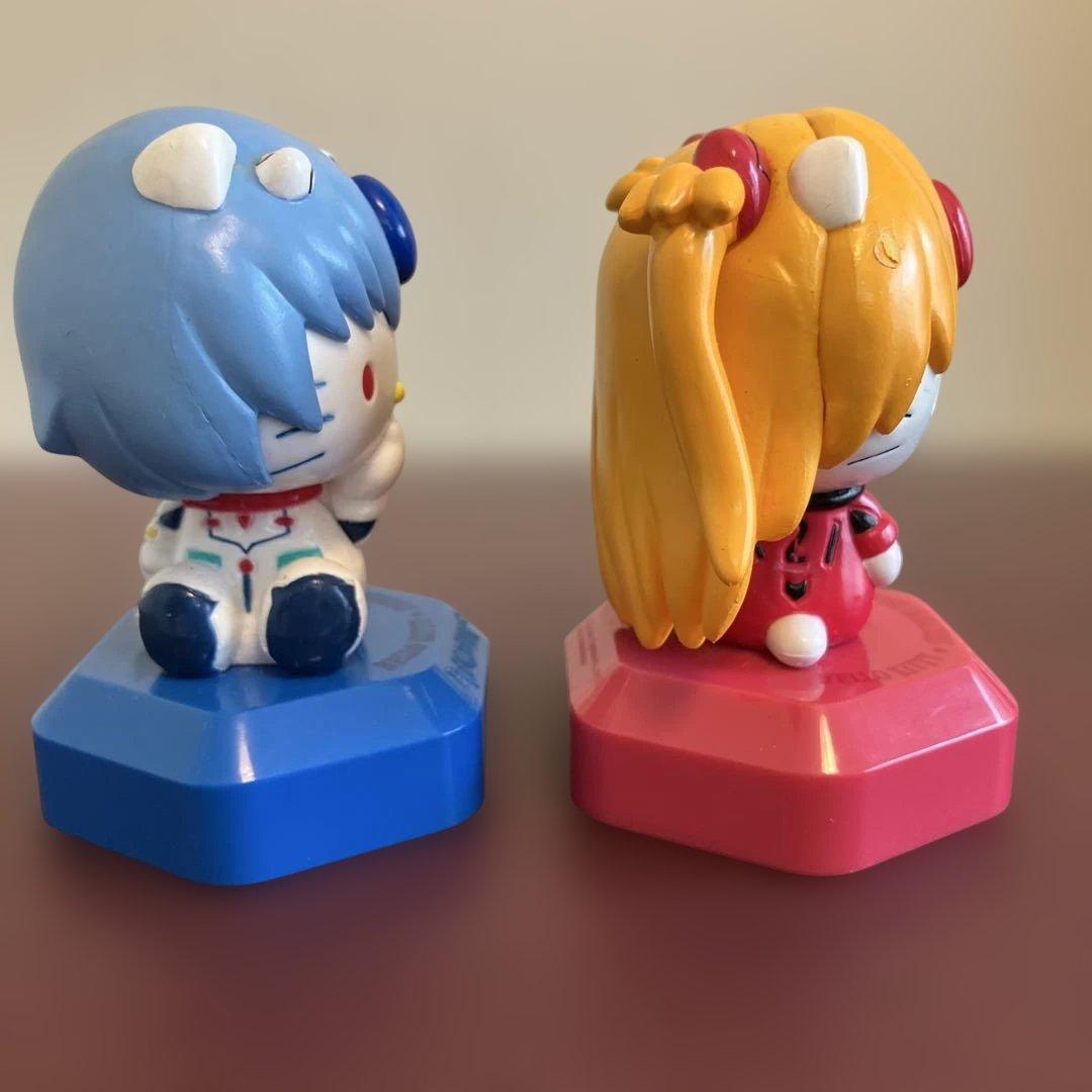 日*4様 ハローキティ エヴァコラボ 綾波レイ アスカ ミニフィギュア