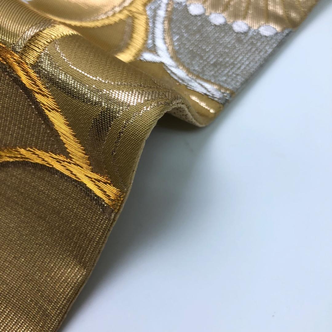 ☆ 袋帯 宝彩 24金箔 プラチナ箔 美しい花模様 金銀糸 O-5889 - メルカリ