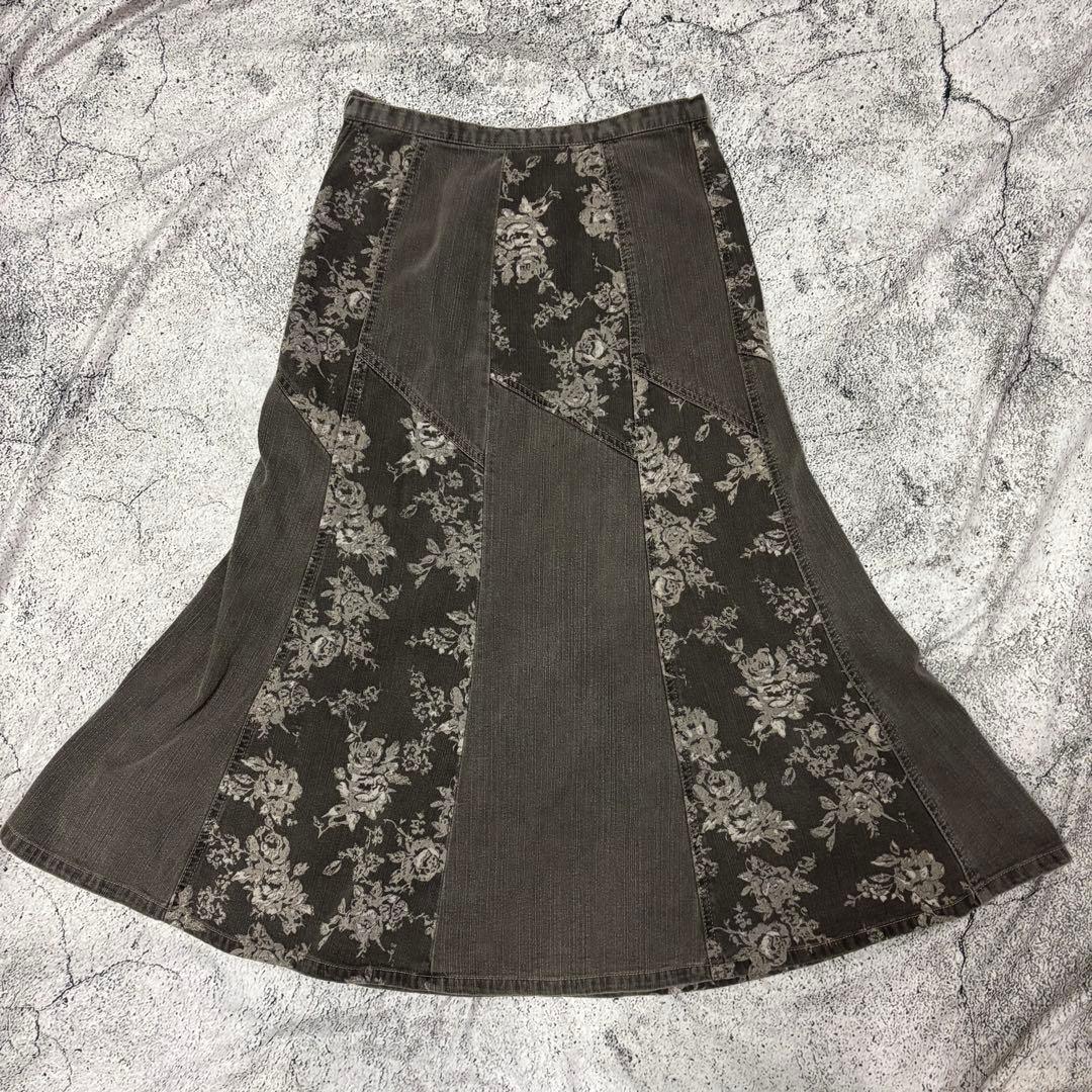 y2k 00s 森ガール ニットポンチョ スカート 2点セット ファー フリンジ