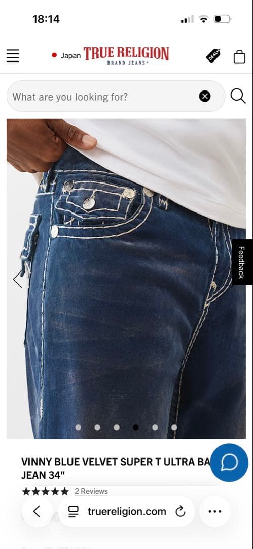 VINNY VELVET SUPER T TRUERELIGION JEANS - メルカリ