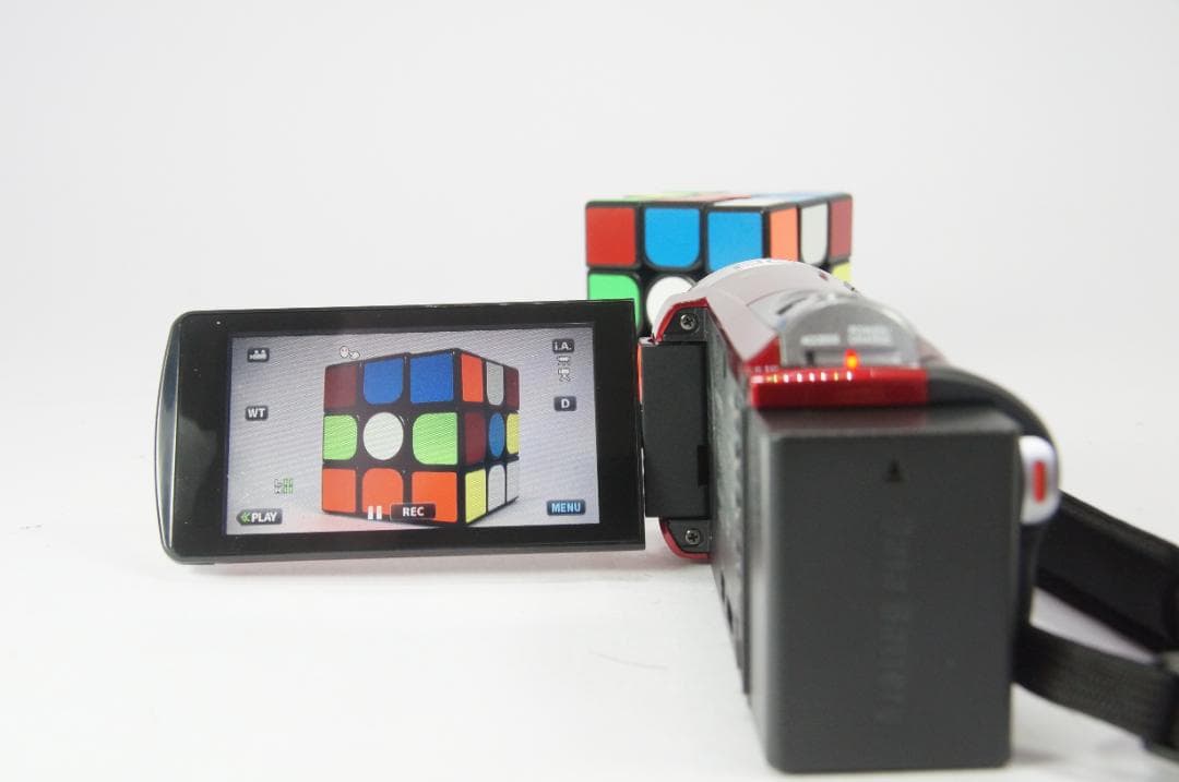 極美品】JVC Everio GZ-HM199 ビデオカメラ レッド 箱付き