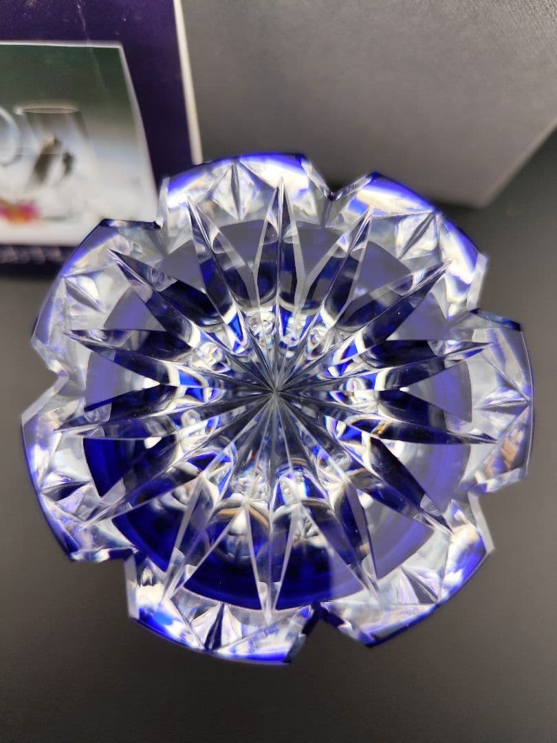 未使用品☆HOYA 最高級ロックグラス（切子、江戸切子、薩摩切子