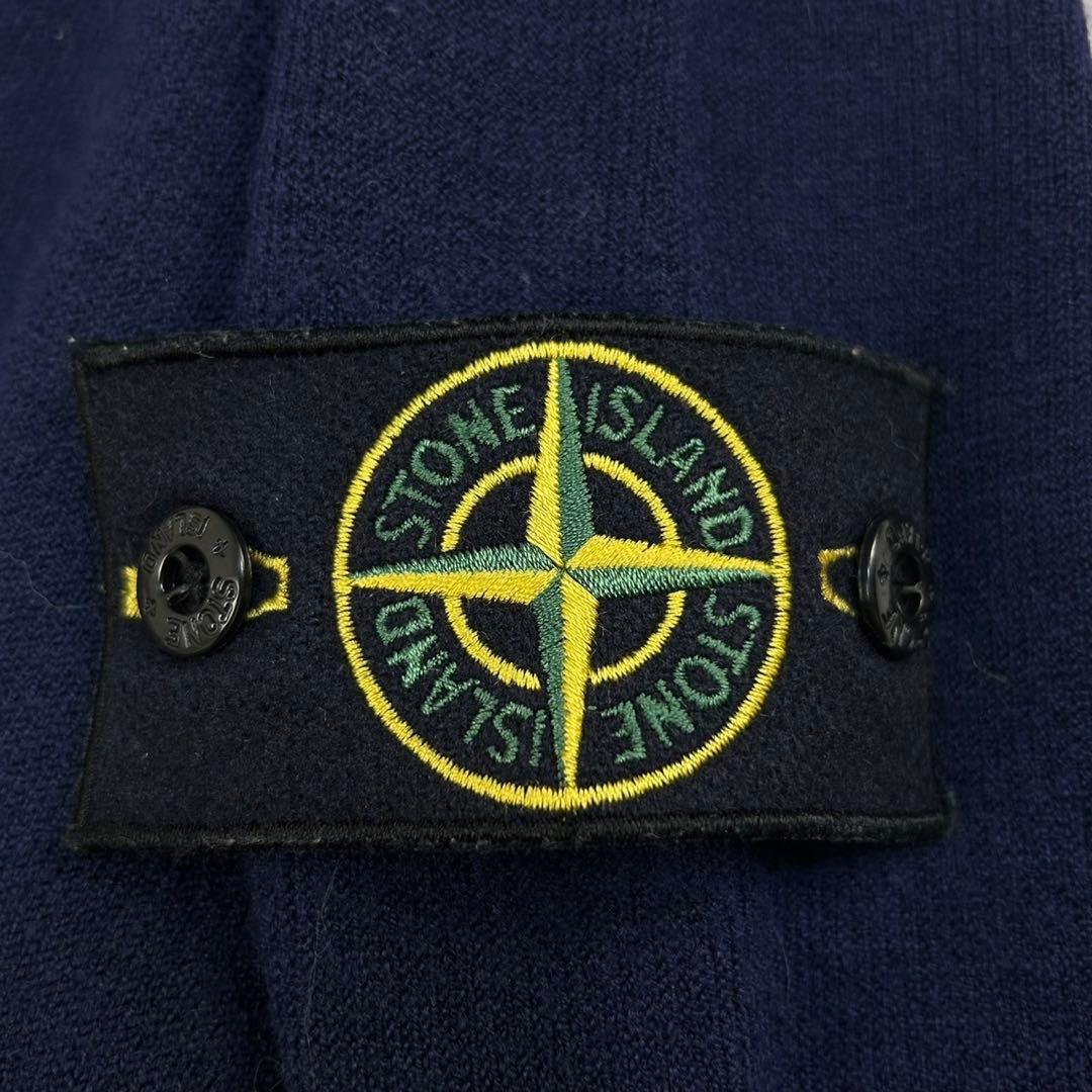 5652【美品】ストーンアイランド☆タートルネックセーター 人気ロゴ