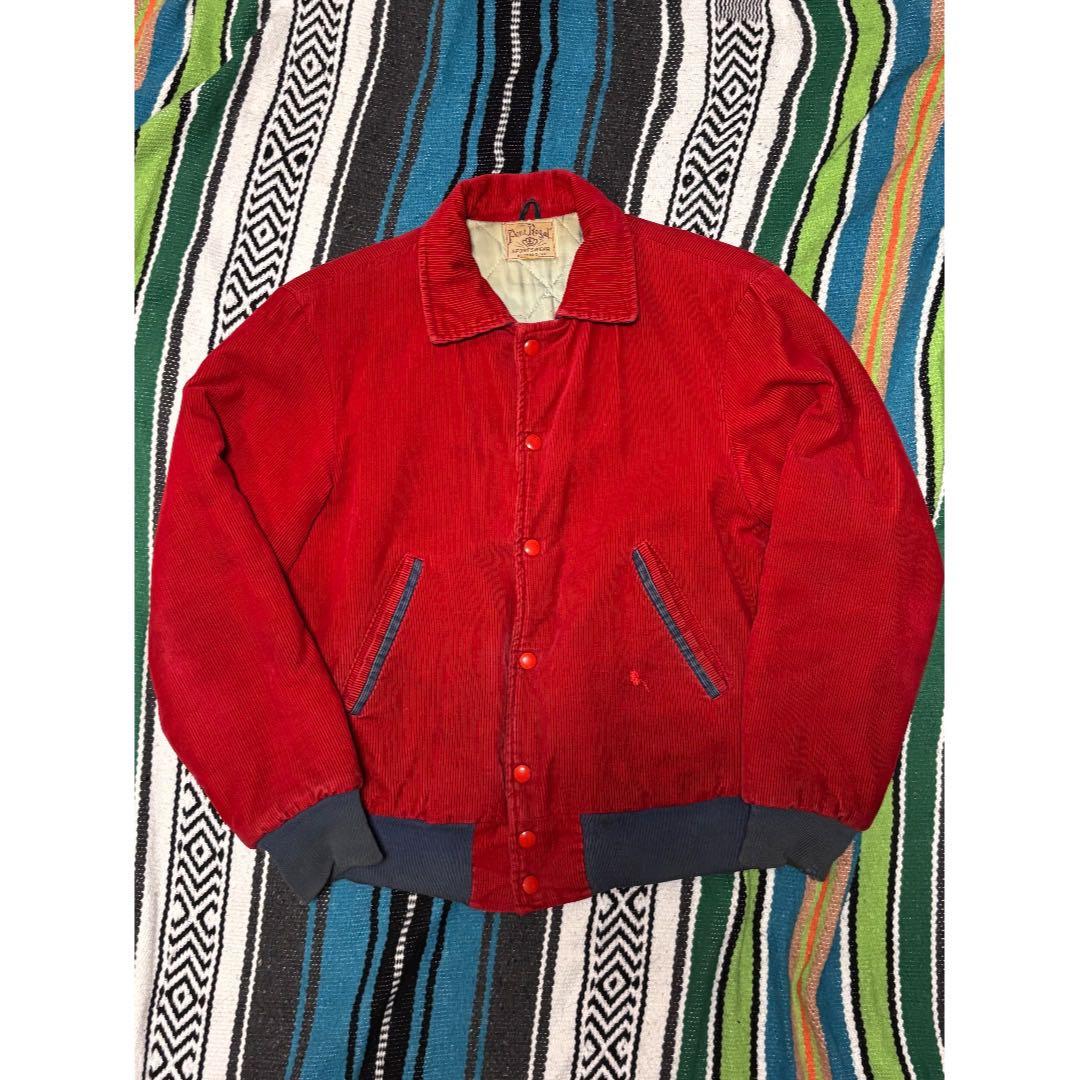 50-60´s park regalコーデュロイ スタジャン 赤