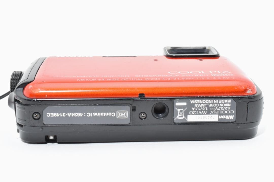 訳あり特価！ Nikon COOLPIX AW120 防水 オレンジ コンデジ - メルカリ