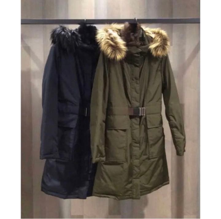 Theory ダウンコート カーキ 中古・古着通販】theory (セオリー) ダウンジャケット カーキ サイズ:P