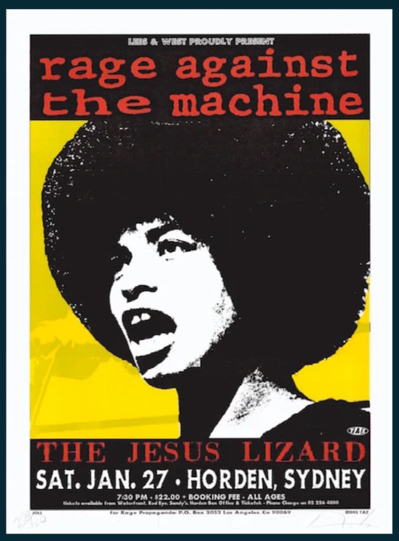 額付 Rage Against The Machine レイジ ポスター taz - メルカリ