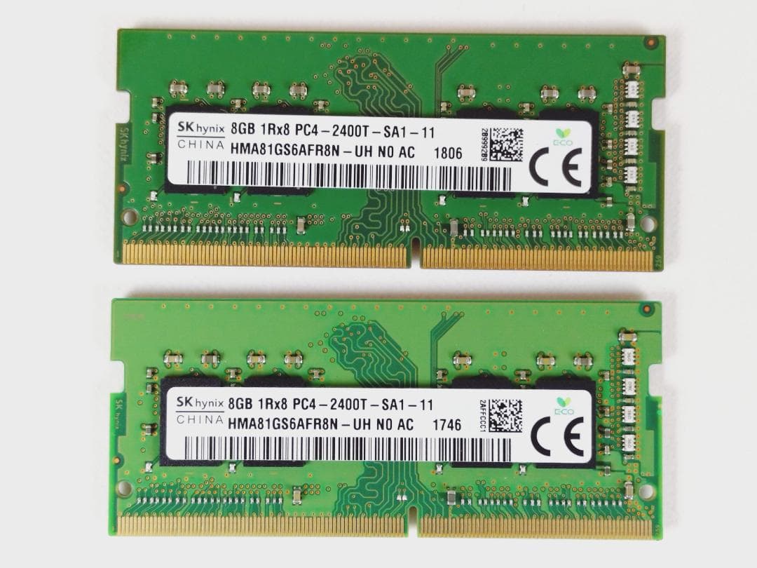 ノート用メモリDDR4-2400(PC4-19200) 8GB×2枚 ノートPC用 メモリ DDR4-2400 16GB（8GB×2枚）｜PC4-19200 260Pin CL17