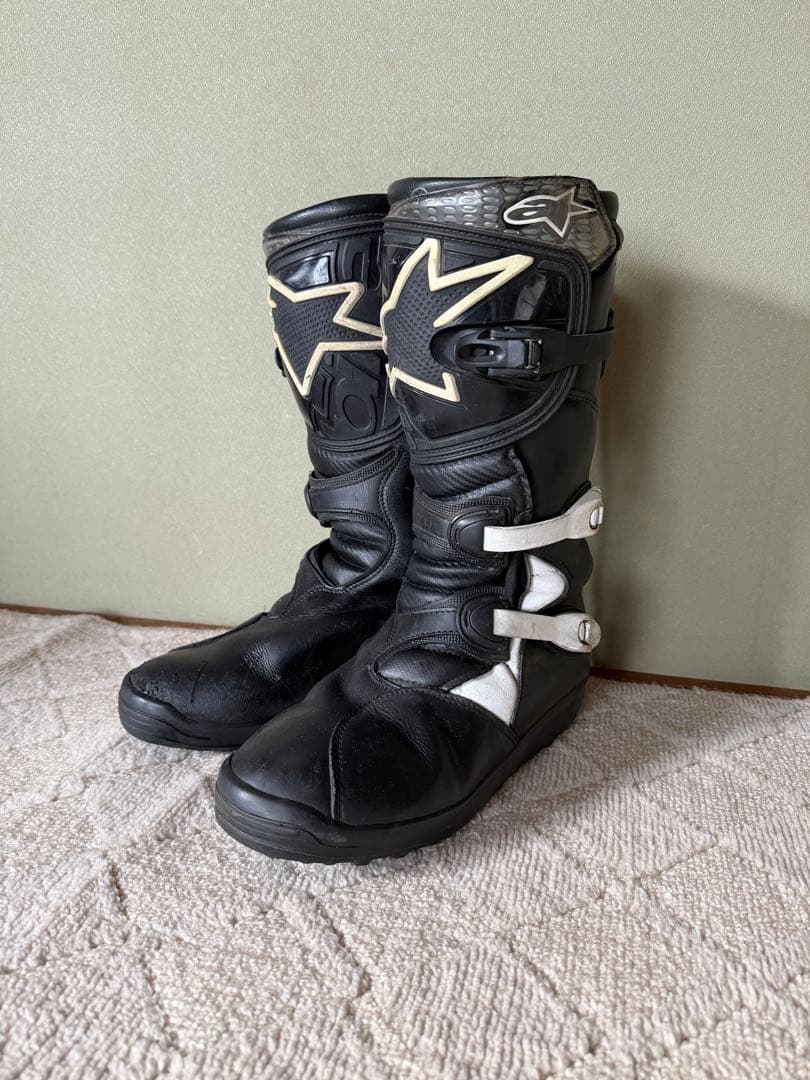 Alpinestars バイクブーツ ブラック/ホワイト トライアルブーツ Amazon.co.jp: alpinestars(アルパインスターズ) バイクブーツ