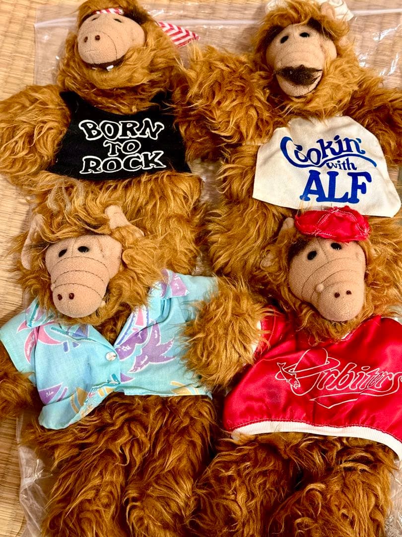 ALF アルフ バーガーキング ミールトイ ぬいぐるみ　4種コンプ ヴィンテージ ☆ VINTAGE ☆【 ALF（アルフ）】VINTAGE Made in 1988 PLUSH TOY