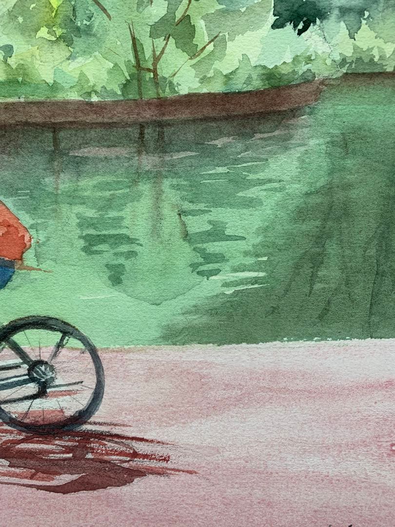 透明水彩画原画一点物〜自由にどこまでも - メルカリ