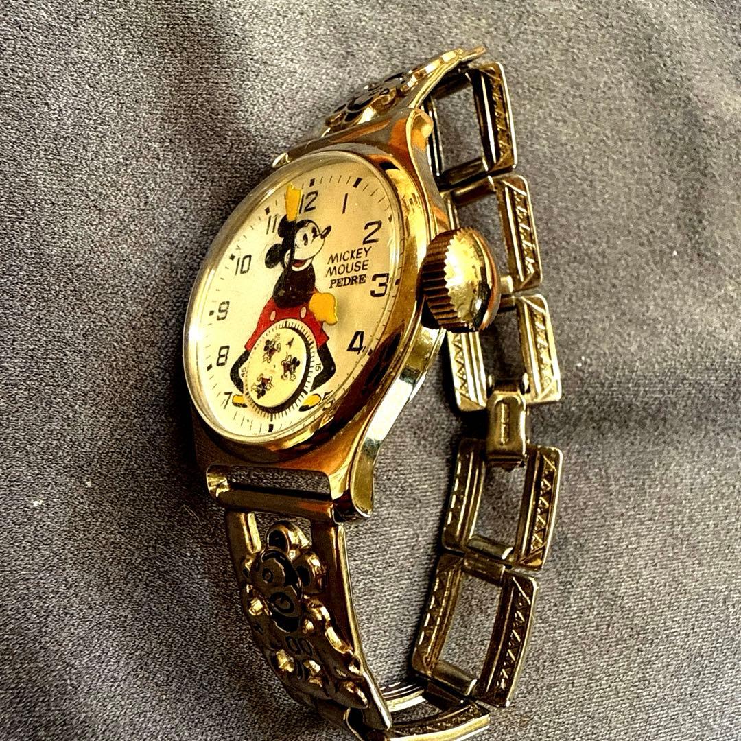 PEDRE ミッキーマウス 復刻モデル 世界限定25000個クォーツ 腕時計稼働