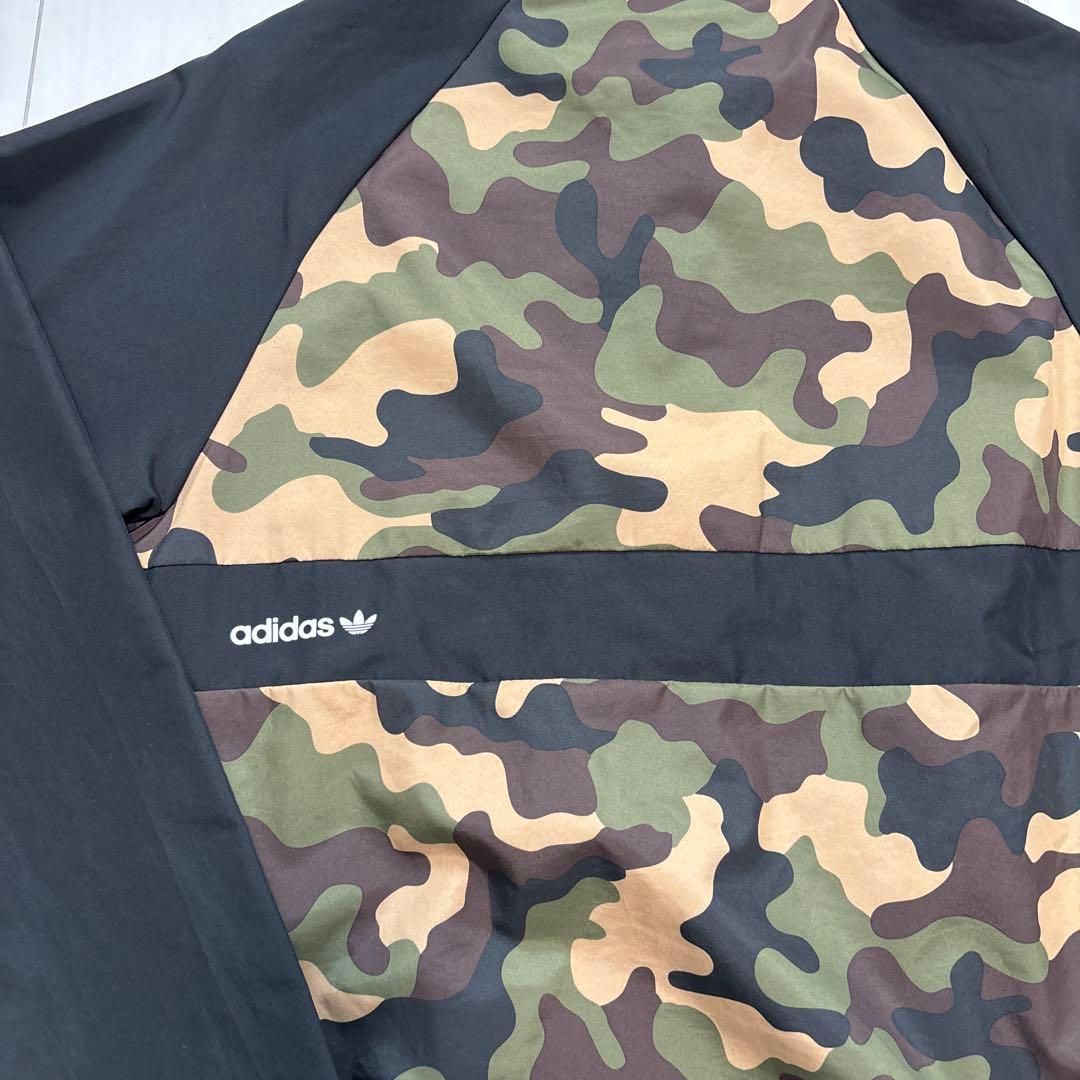 adidas 迷彩 フード付きジャケット - メルカリ