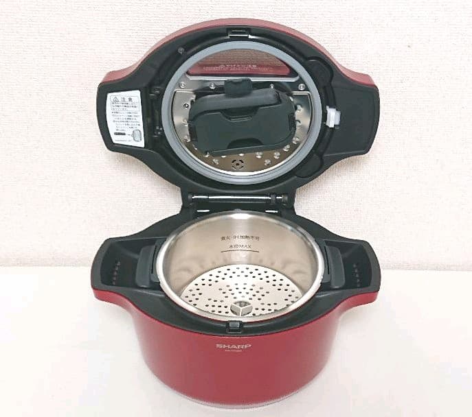 シャープ KN-HT99A-R 電気無水鍋 ヘルシオホットクック 1.6L