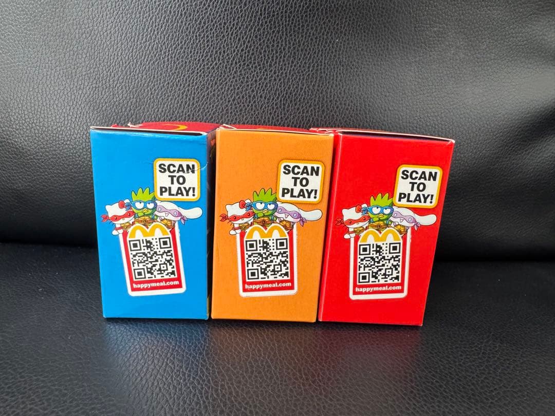 3個セット】アメリカ マクドナルドハッピーミール サンリオ&タートルズ