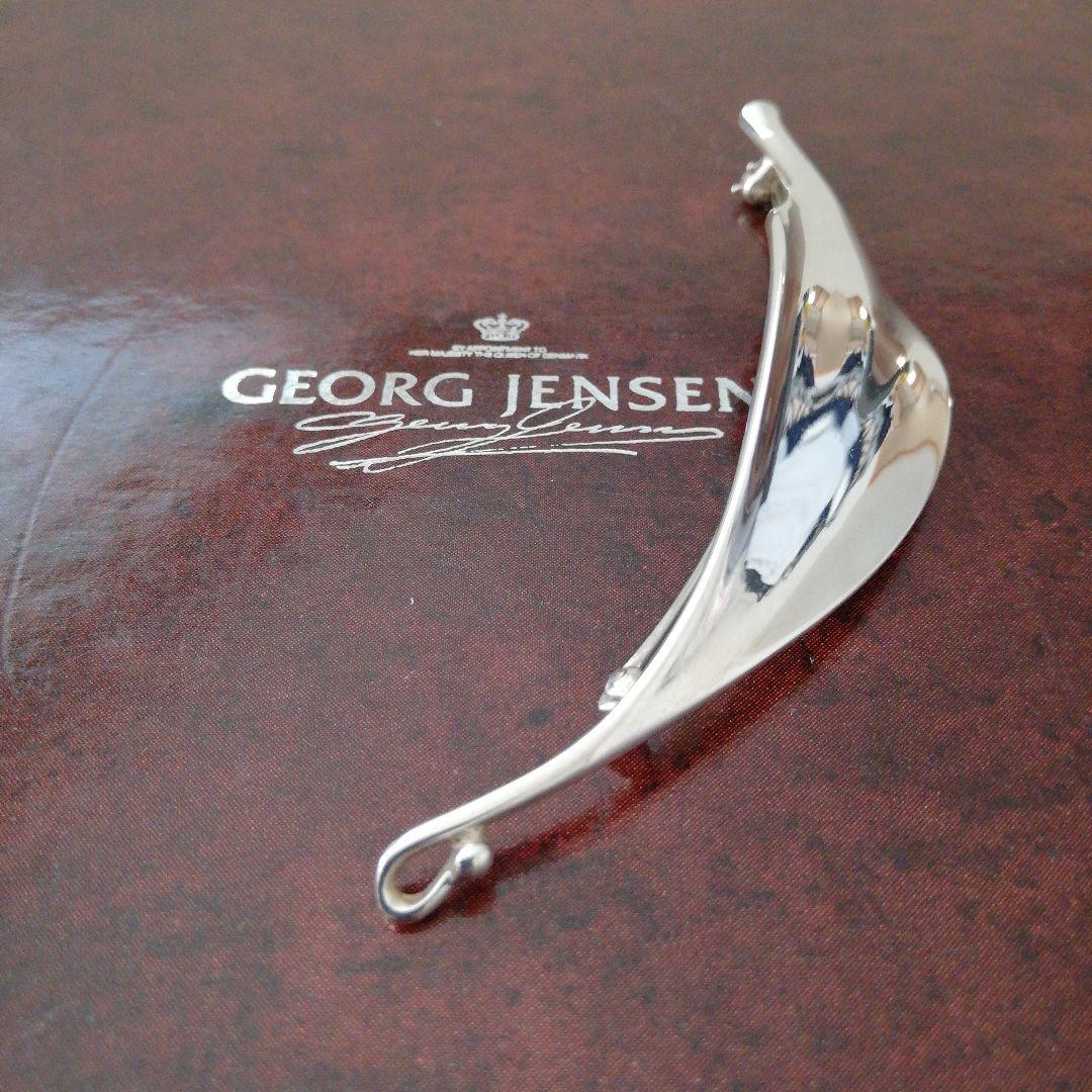 美品ジョージジェンセン プリュム羽 リーフ ブローチ 391 TORUN - メルカリ