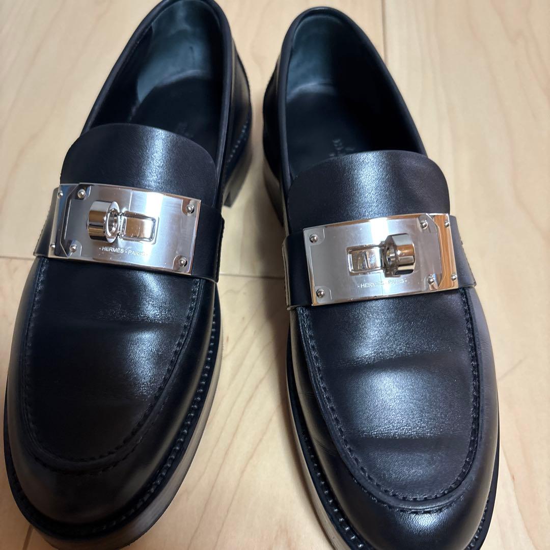 ビ*ン様 HERMES Hour loafer モカシンホット - メルカリ