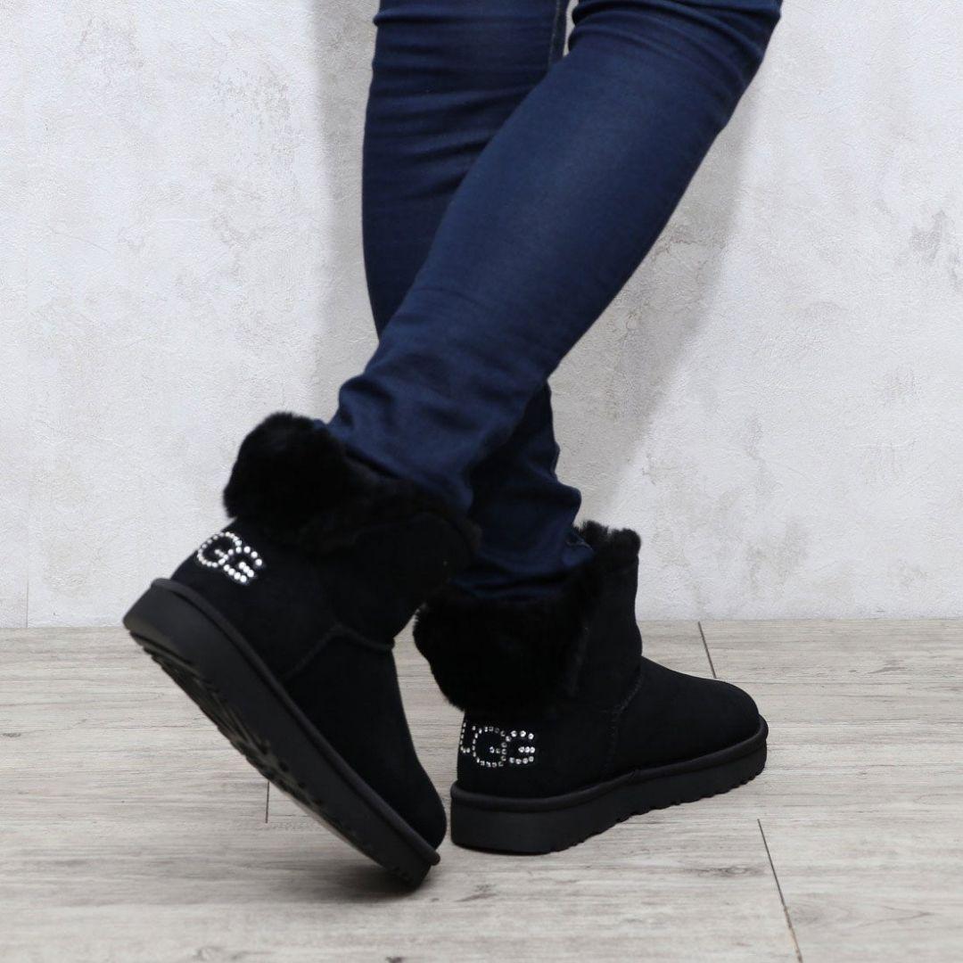 未使用 アグ クラシック ブリング ミニ グリッター ムートンブーツ EMU