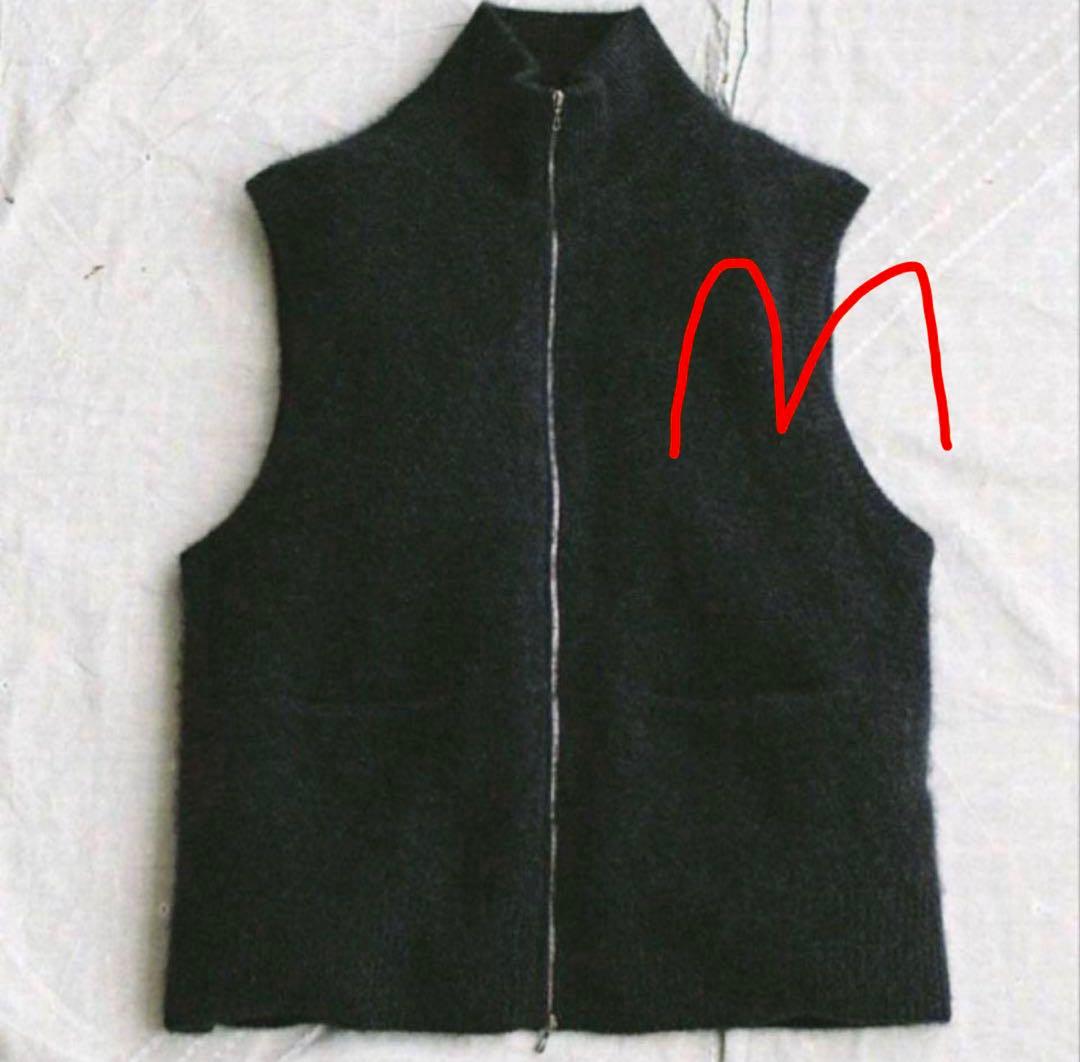 【LIDNM】CASHMERE HARD MILLED ZIP VEST 美品 LIDNM（リドム）の「CASHMERE HARD MILLED ZIP VEST（ベスト）」 - WEAR