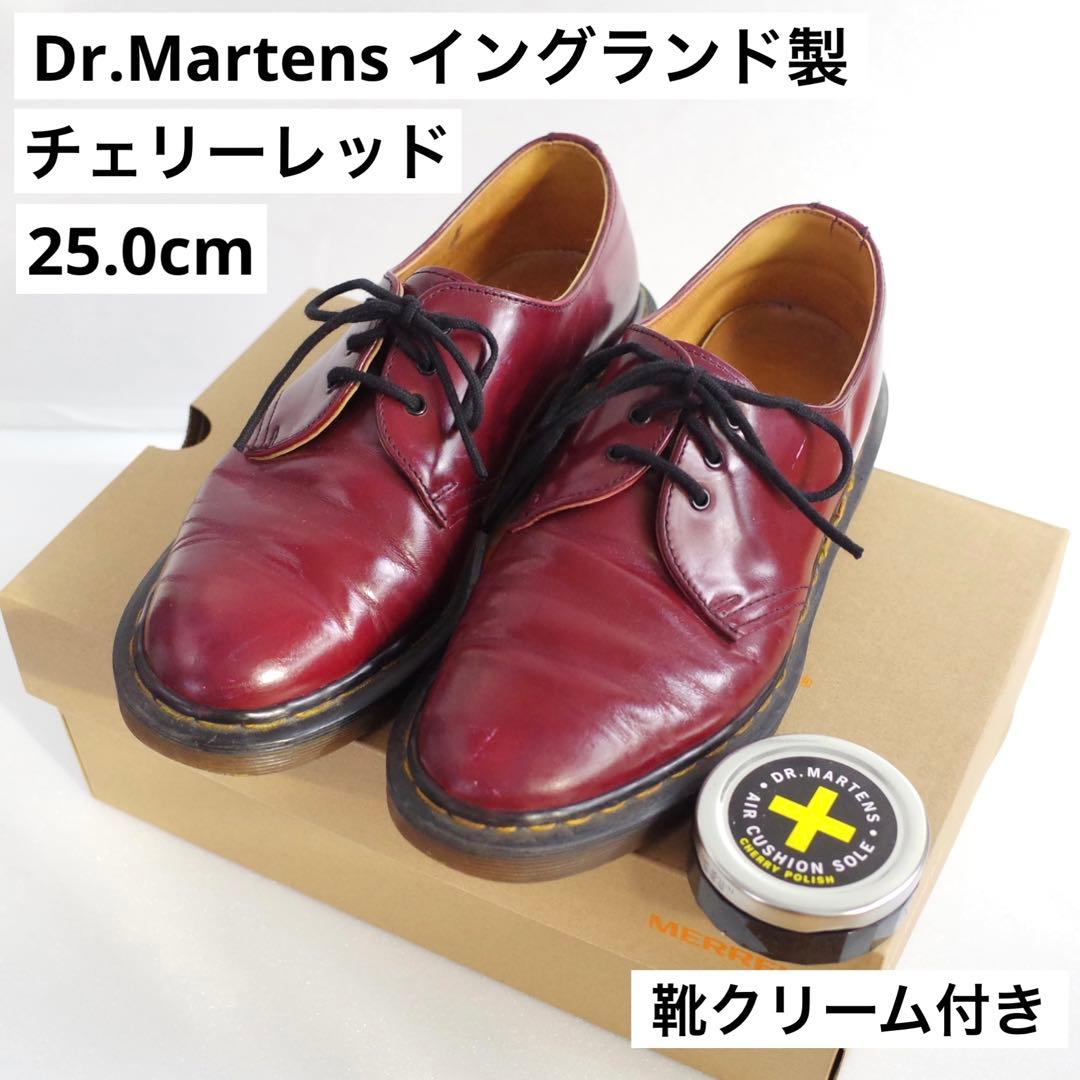 Dr.Martens 3ホール UK6(25cm) チェリーレッド マーチン - メルカリ