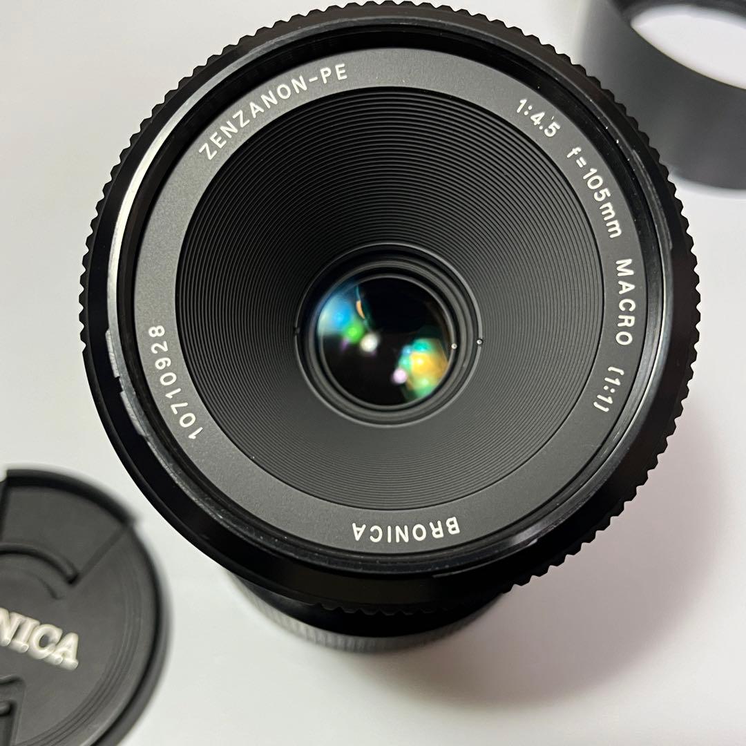 美品 BRONICA ZENZANON-PE 105mm F4.5 MACRO 安価