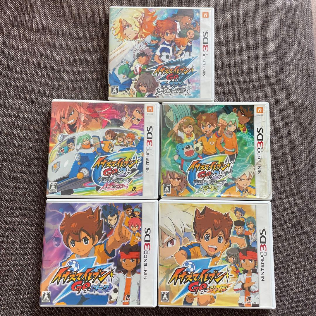 イナズマイレブンgo 3DSソフト5点まとめ売り 3DS用ソフト イナズマイレブン1・2・3!! 円堂守伝説/3DS/CTRPAETJ/A 全