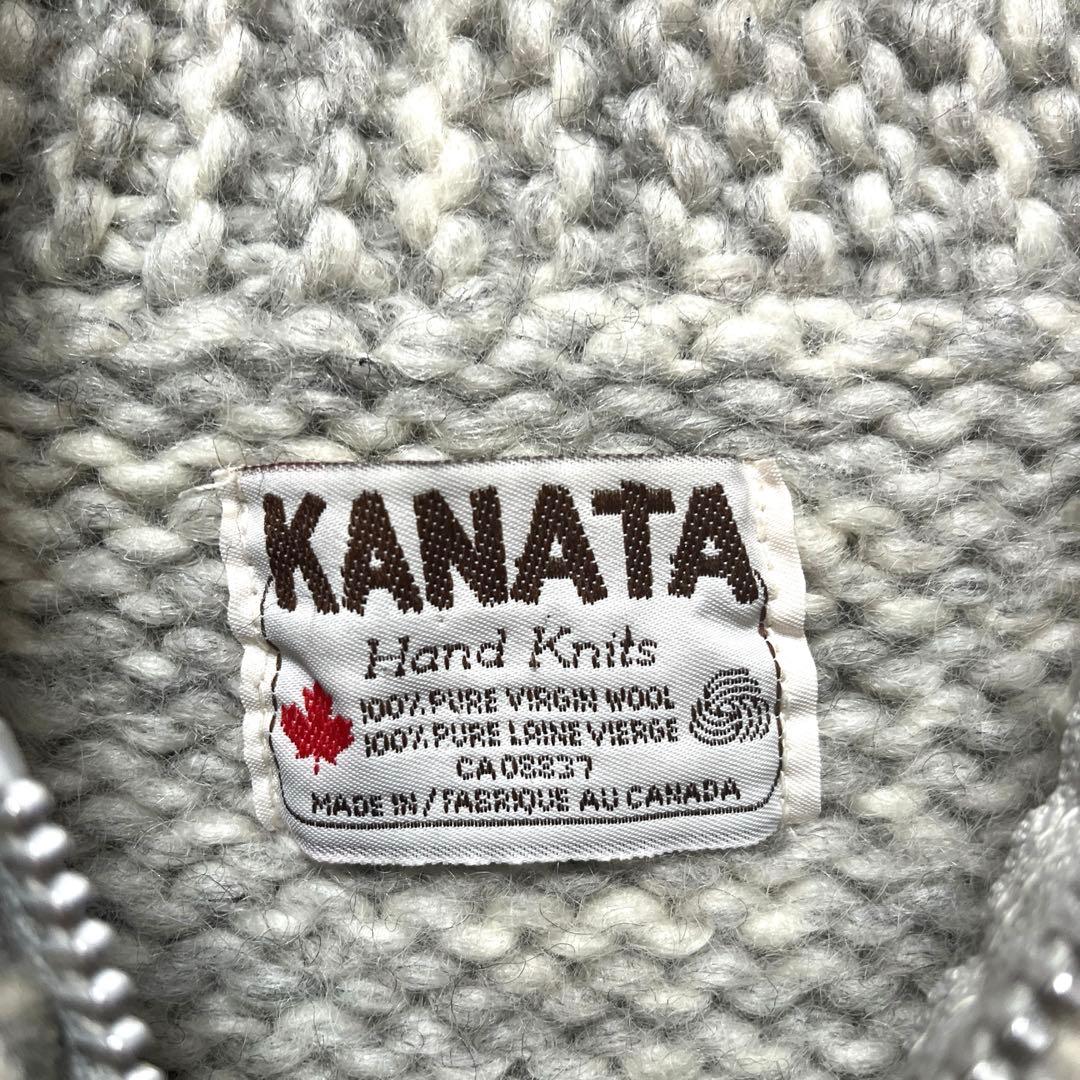 kanata カナタ カウチンニット セーター サンダーバード L カナダ製