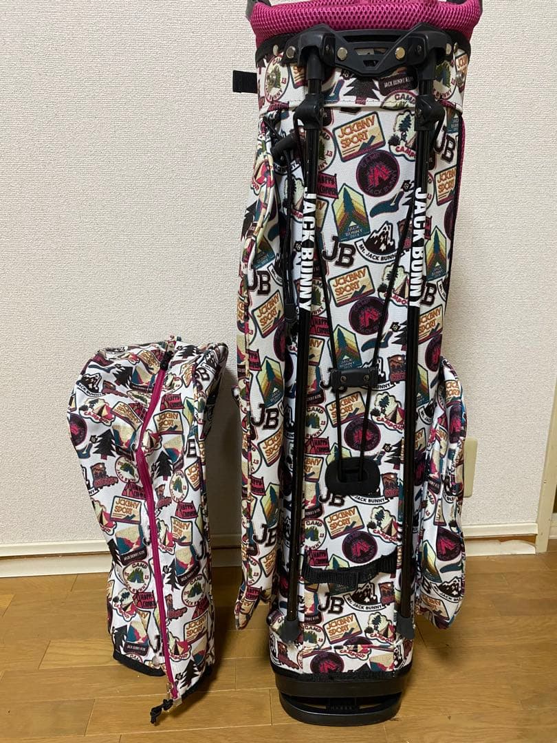 週末限定価格※流通極少JACK BUNNY キャディバッグ 多色プリントの通販