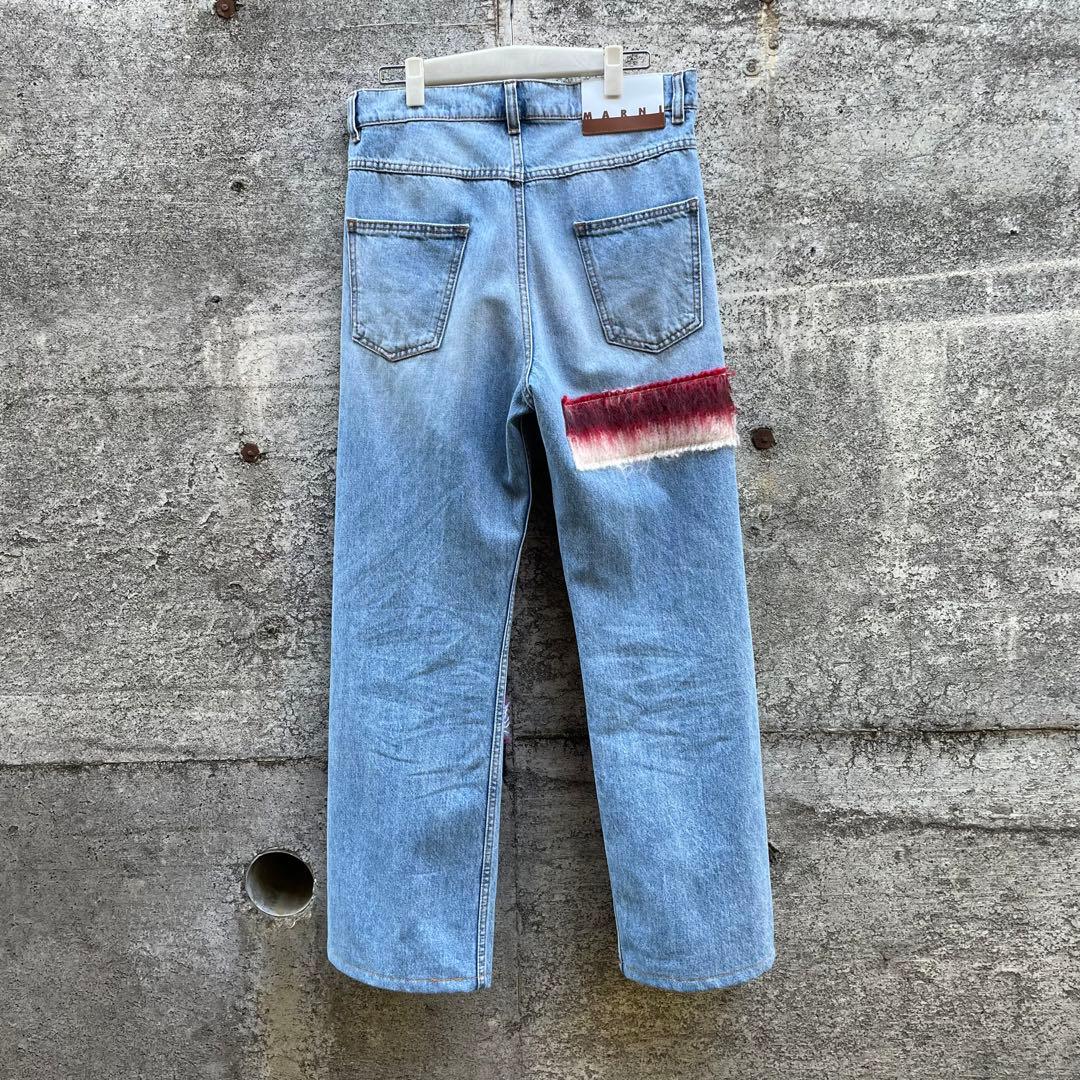 MARNI マルニ モヘアパッチ デニムパンツ 28 ジーンズ デニム - メルカリ