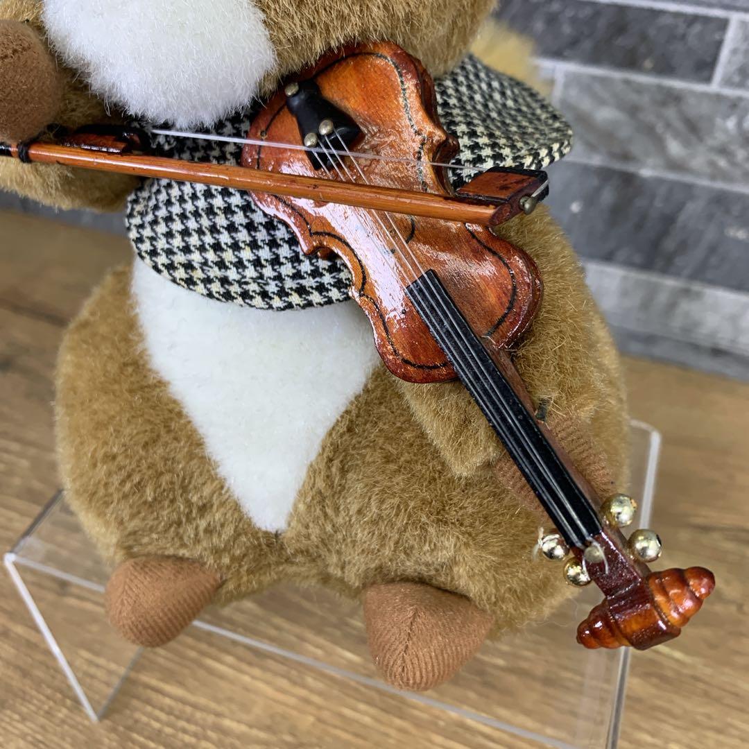 平成レトロ SCRATCH 森の音楽館 オルゴール付き 可動ぬいぐるみ リス