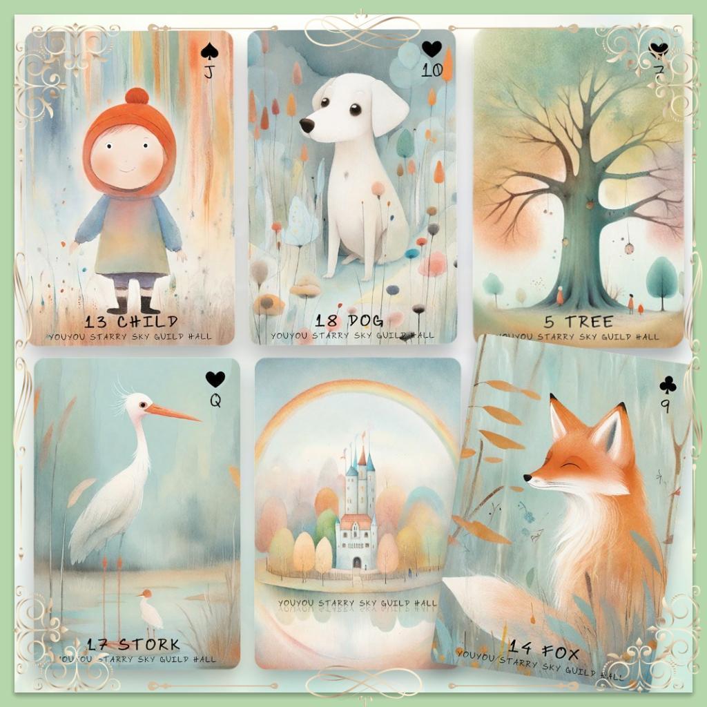 正規品ルノルマンカード】ゆめかわいい✨アンティークなおとぎ話のよう