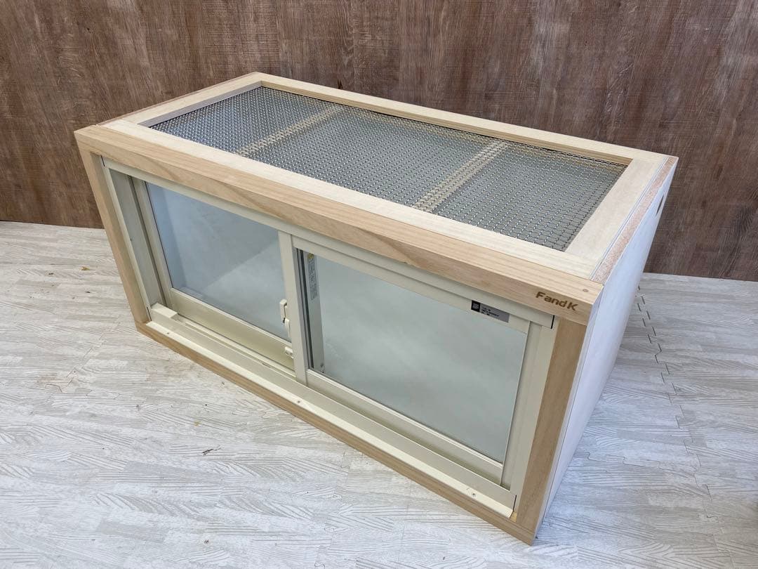 FandK爬虫類木製ケージ アルミサッシ仕様 900×450×450 - メルカリ