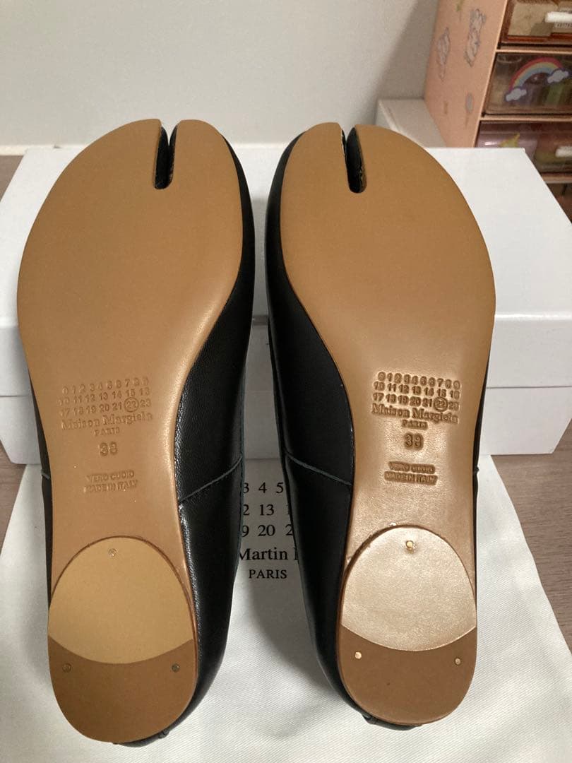極美品 Maison Margiela 分趾芭蕾鞋 黑色 38 - メルカリ