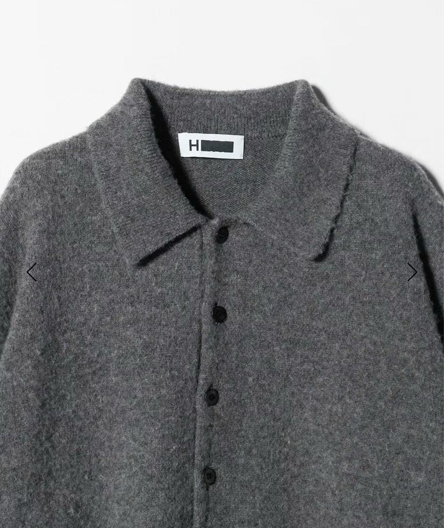 H BEAUTY&YOUTH ナッピングウール 4B ポロカラーニット - メルカリ