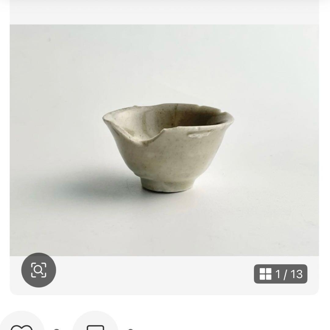 金継ぎ用 骨董 アンティーク 古伊万里 色絵 鯉 魚 お碗 茶碗 金繕い 金