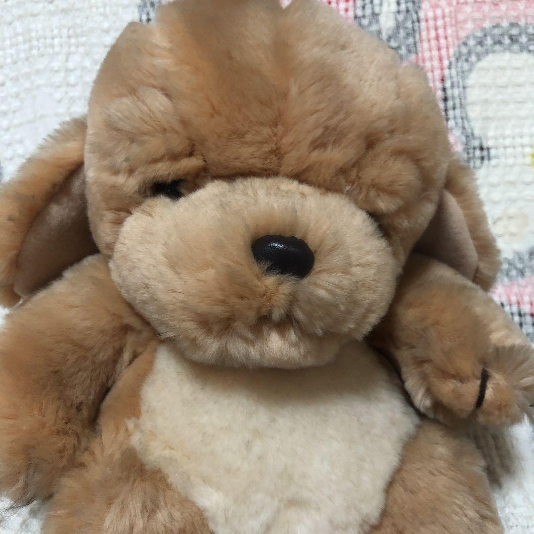 昭和レトロ ヴィンテージ ぬいぐるみの三英 犬 ぬいぐるみ 中古品