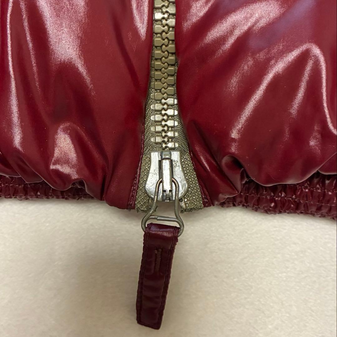 DUVETIKA デュベティカ 46 バーガンディ フード付きダウンジャケット