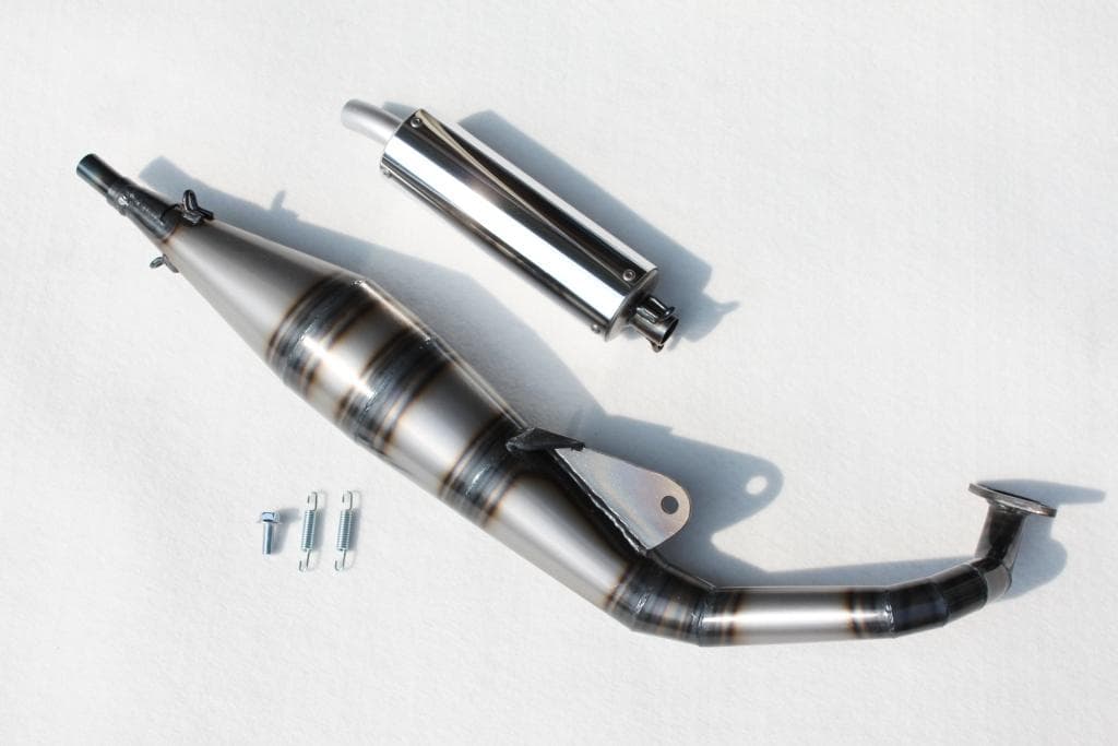 rb-works製☆新品☆スズキZZ/レッツⅡ用レーシングチャンバー(マフラー)