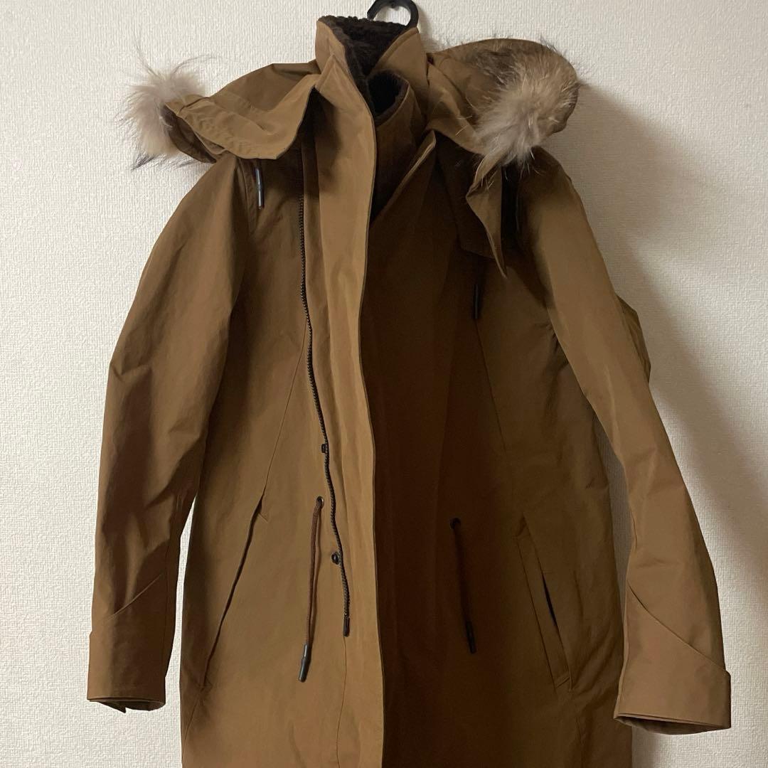 試着のみ・junhashimoto 4WAY ラップモッズコート レザー