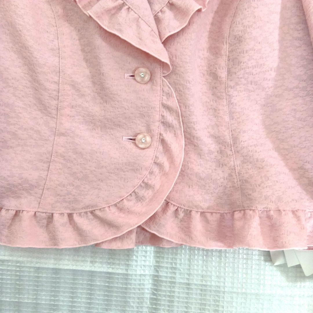 新品未使用】M's Gracy ピンクフリル付きジャケット - メルカリ