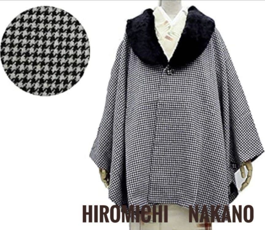 う*ら様 ナカノヒロミチ 着物コート ケープ マント 和装付きポンチョ