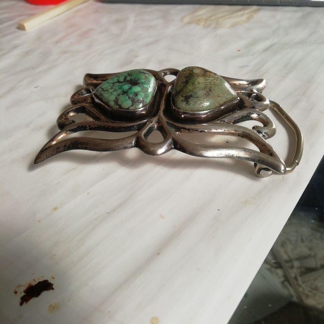 インディアンジュエリースーパレアバックルナバホズニホピ