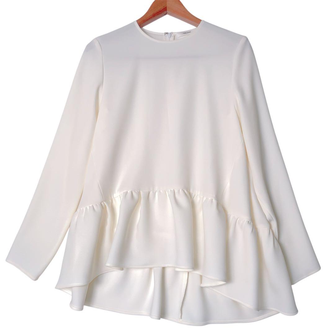 YOKOCHAN ロングスリーブ ヘムギャザー ブラウス 38 ロングスリーブヘムギャザーブラウス – YOKO CHAN