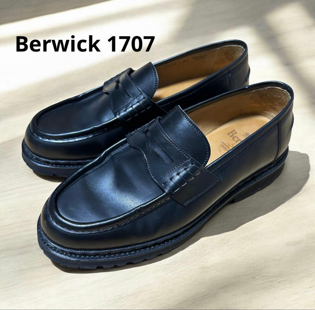 Berwick 1707 ローファー 5293 ブラック 27cm Berwick 1707（バーウィック） ローファー Berwick コイン ローファー