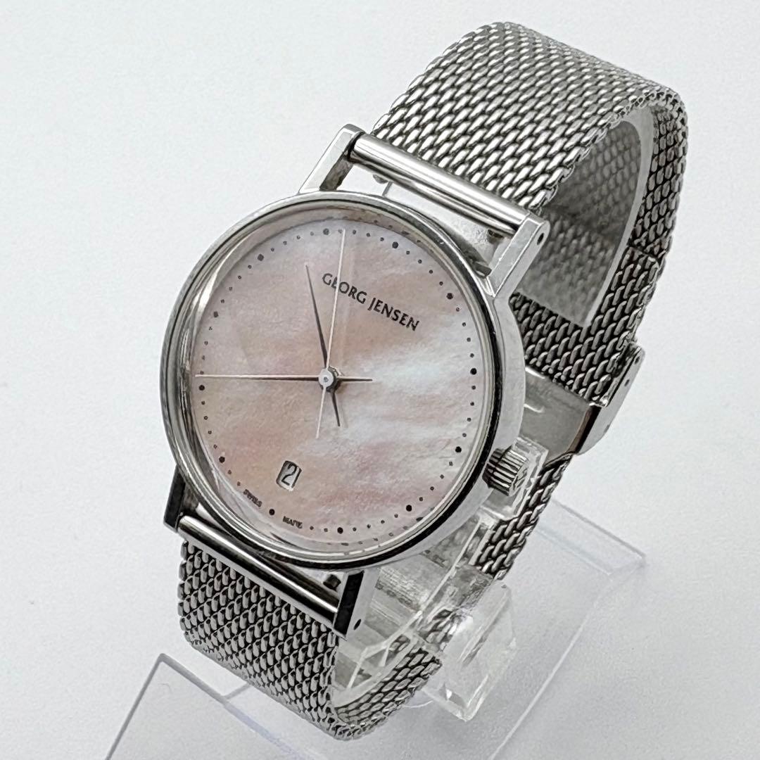 希少！ ジョージジェンセン コッペル マザー オブパール 腕時計 新品